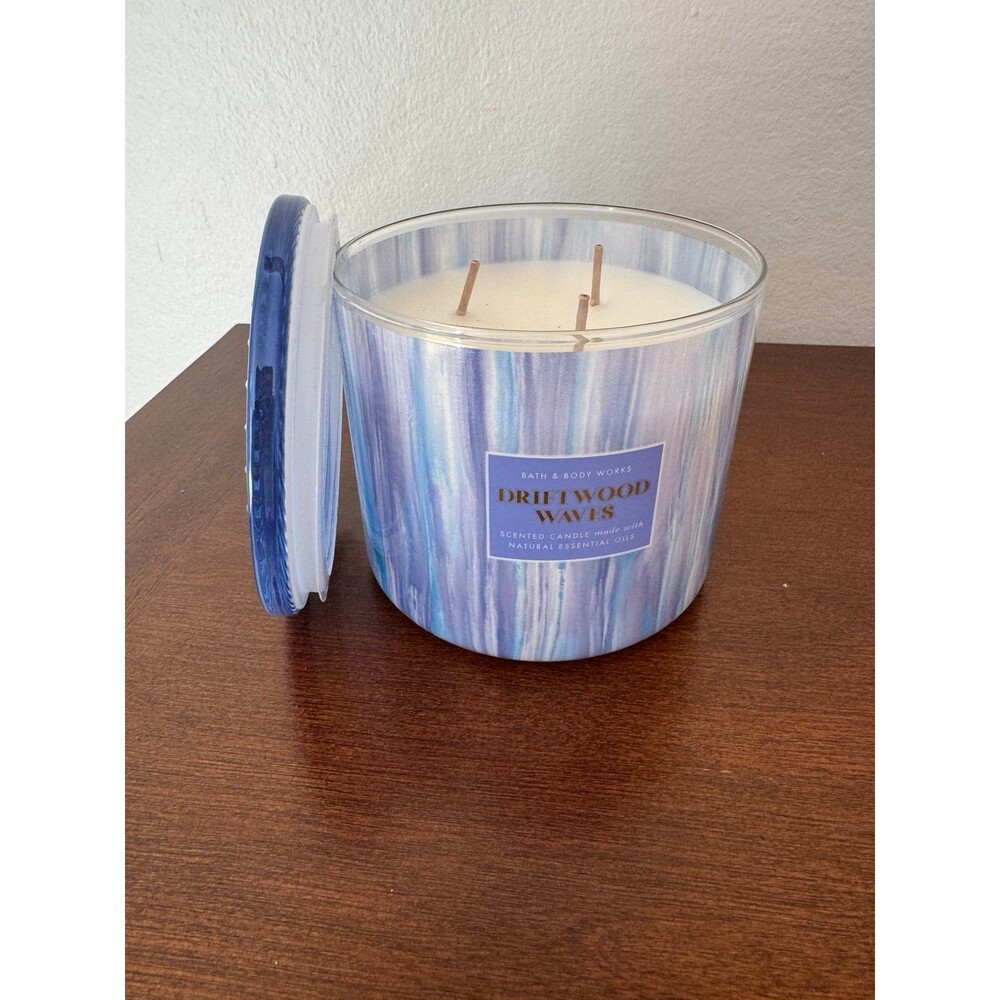 NEW Bath & Body Works 14.5 oz Driftwood Waves 3 Wick Candle